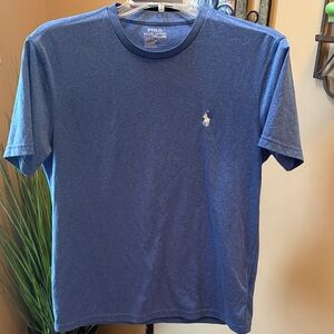 Polo by Ralph Lauren Men's Performance Heather Blue Tee